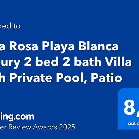 Villa Rosa Playa Blanca Luxury 2 Bed 2 Bath Villa With Private Pool, Patio Extérieur photo